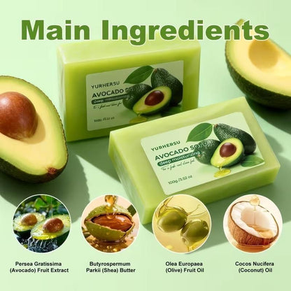 Avocado Soap Bar with Avocado Extract (Pack of 1)