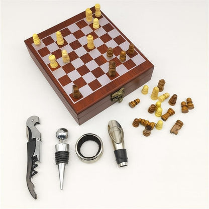 Wine Gift Box with Chess Set