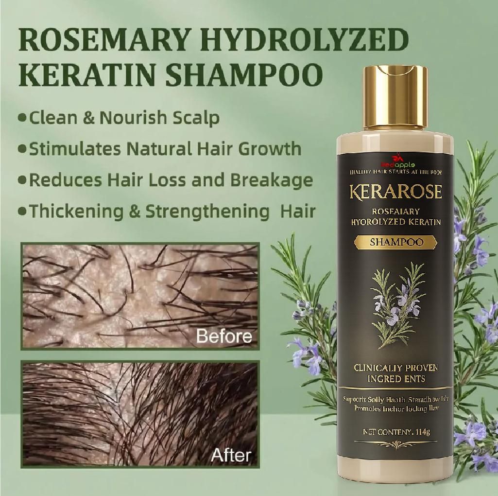 Kerarose Rosemary Hydrolyzed Keratin Shampoo 114 gm (Pack of 2)