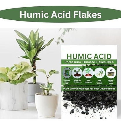 Humic Acid for Plants (Potassium Humate Flakes) 200gm