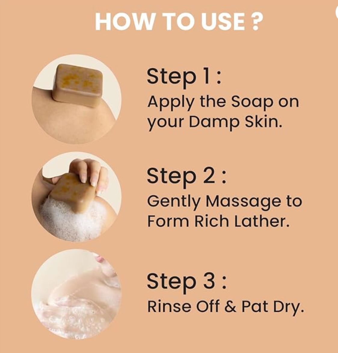 Ghar Soaps Sandalwood & Saffron Magic Soaps For Bath